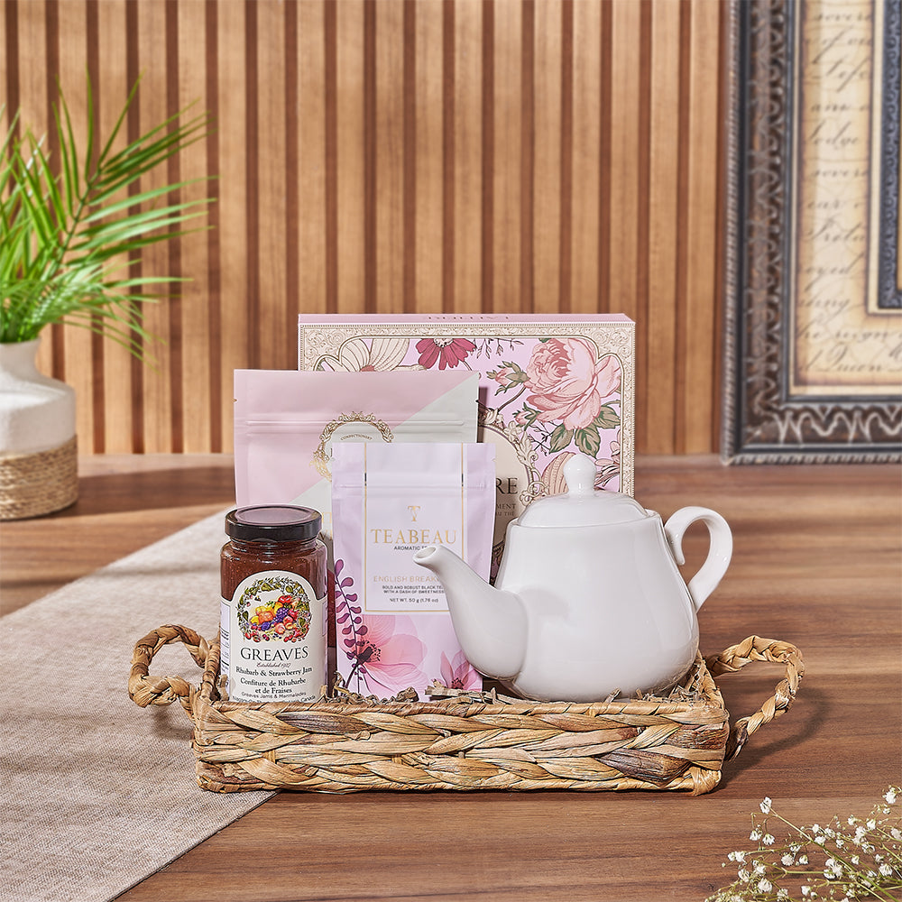 English Breakfast Tea and Cookies Set – how the gift is presented