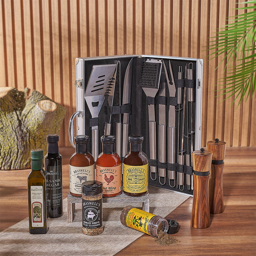 Zesty Barbeque Grill Gift Set - Grill gift baskets - Montreal Delivery