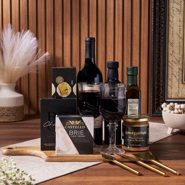 Appetizing Wine Gift Board Wine gift baskets Montreal delivery Montreal Baskets