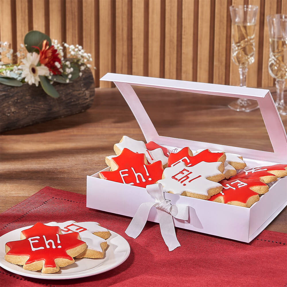 Canada Day Maple Leaf Treats – how the gift is presented