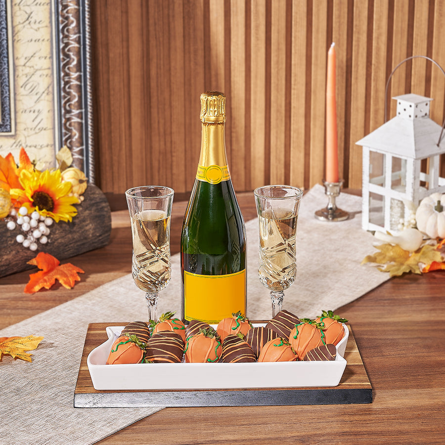 Champagne & Chocolate Strawberries Gift Basket, champagne gift, champagne, sparkling wine gift, sparkling wine, chocolate strawberry gift, chocolate strawberry, Montreal delivery