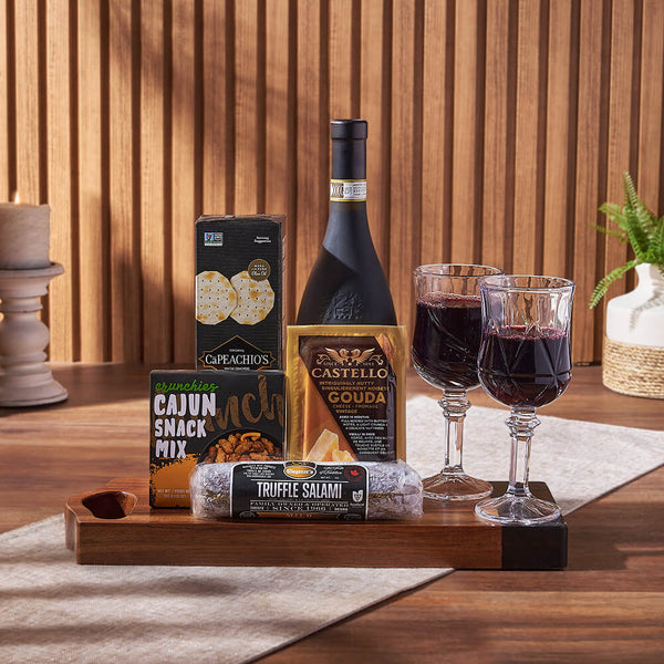 Charcuterie & Wine Gift Basket Wine gift baskets Montreal delivery Montreal Baskets