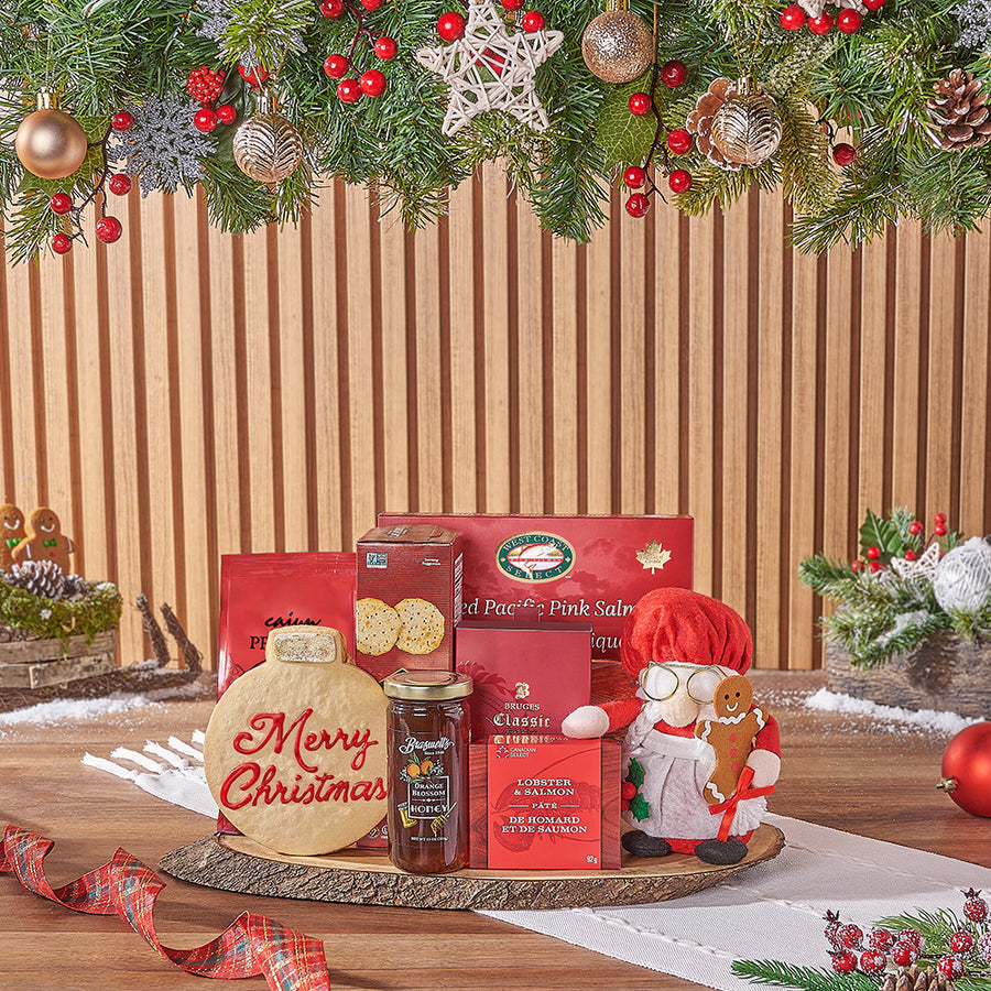 Christmas Gourmet Salmon Gift, Christmas gift, Christmas, holiday gift, holiday, chocolate gift, chocolate, Montreal delivery