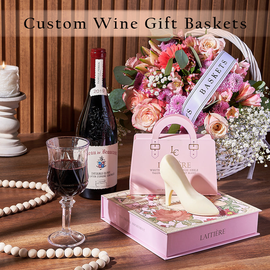 Custom Wine Gift Baskets from Montreal Baskets - Wine Gift Baskets - Montreal Delivery