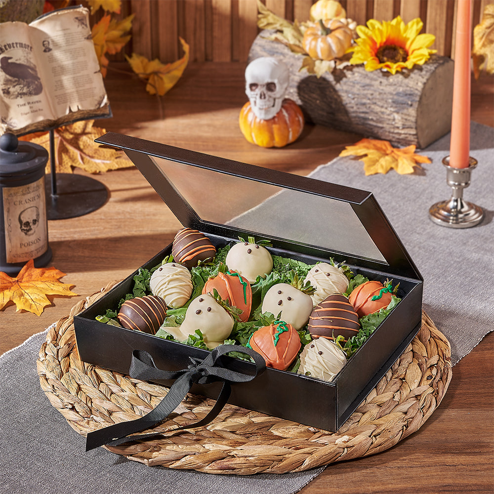 Halloween Chocolate Dipped Treats – how the gift is presented