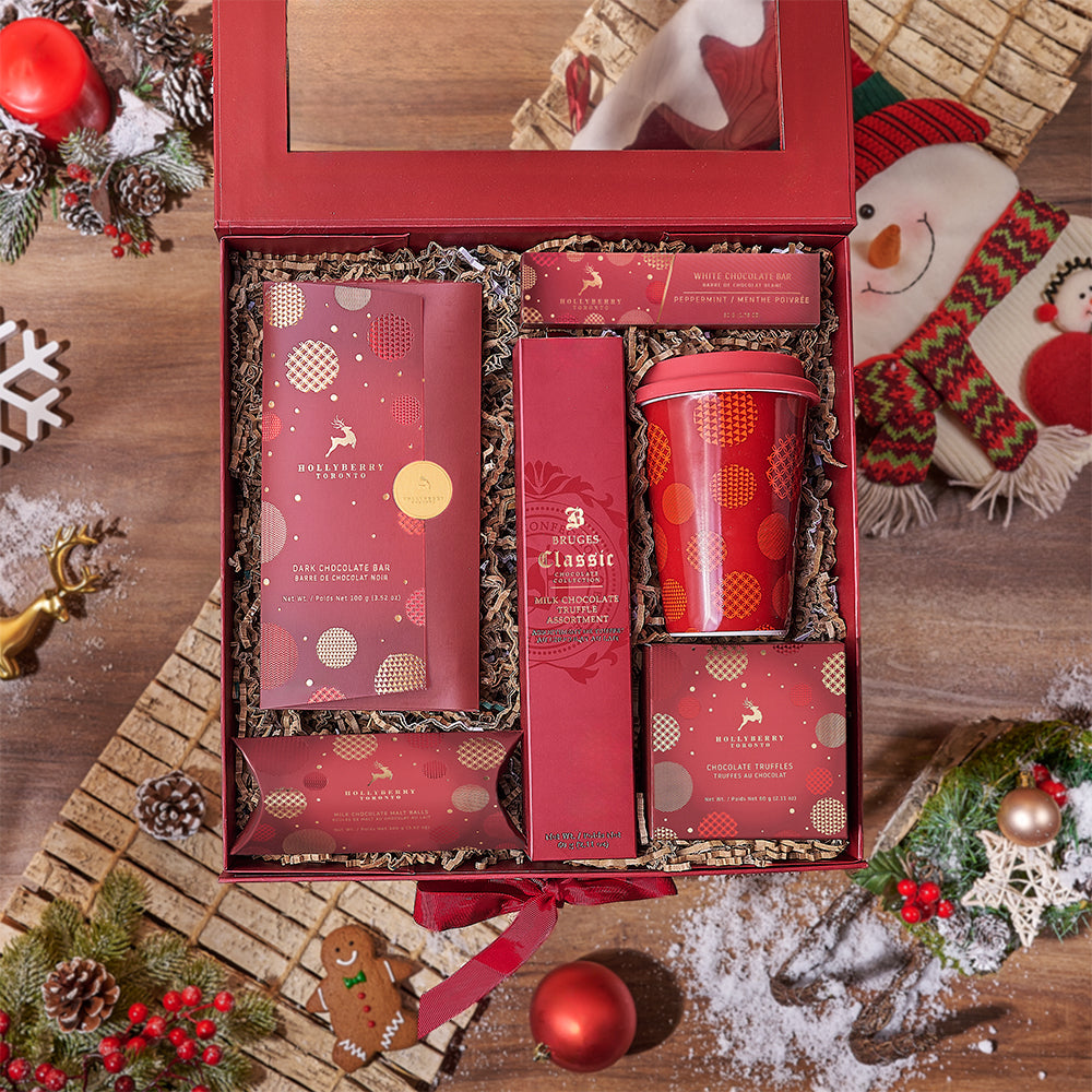 Holiday Treats with Hollyberry Chocolates – how the gift is presented