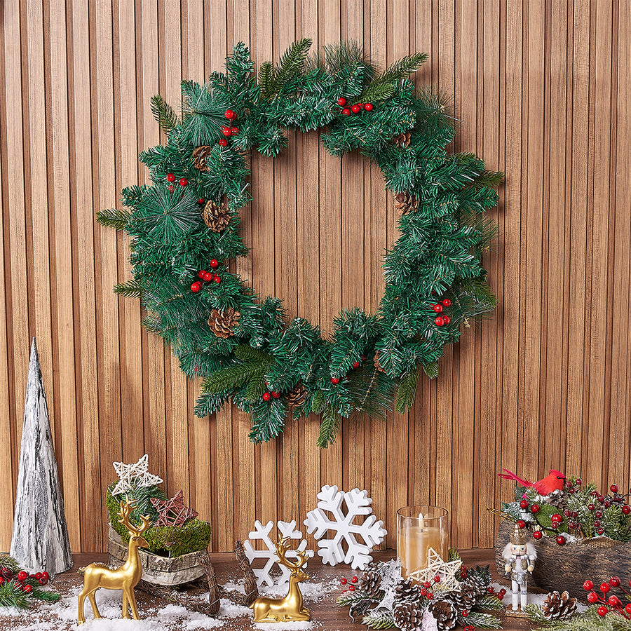 Holiday Wreath Gift, wreath gift, wreath, holiday gift, holiday, Christmas gift, christmas, Montreal delivery