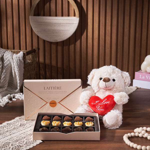 Luxury Truffle & Bear Gift Set – Chocolate gift baskets – Montreal