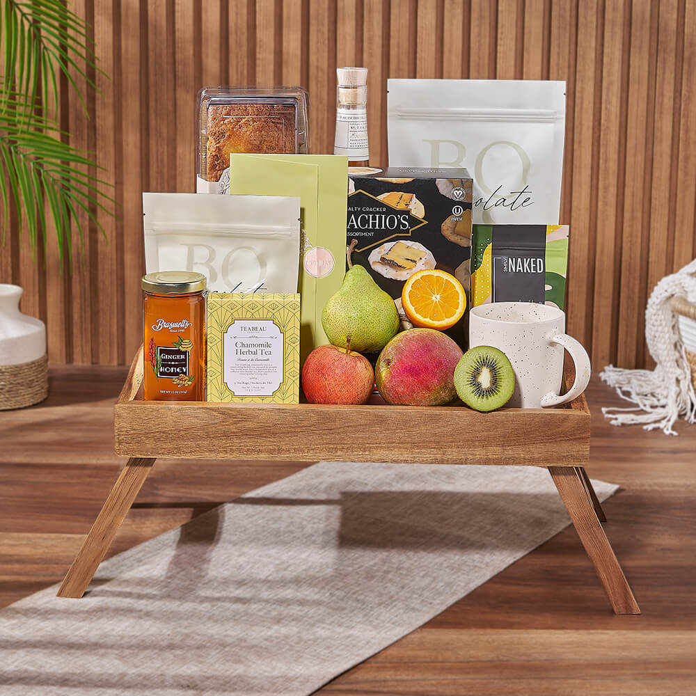 Whiskey Gift Set with Tray – how the gift is presented