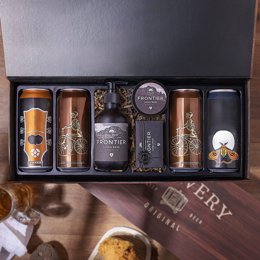Sandalwood & Craft Brew Box, beer gift, beer, spa gift, spa, Montreal delivery