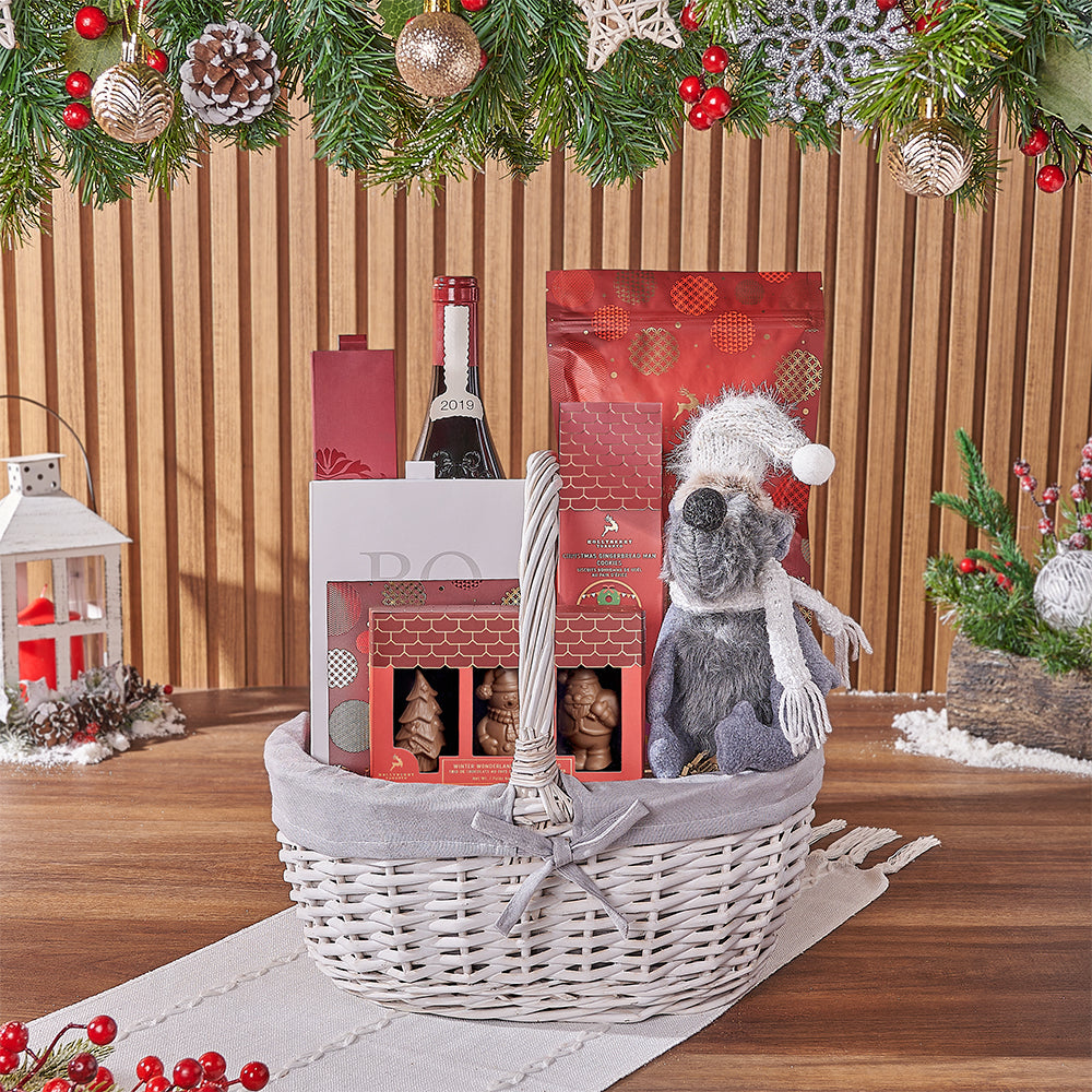 Sweet Crunch Christmas Wine Set – how the gift is presented