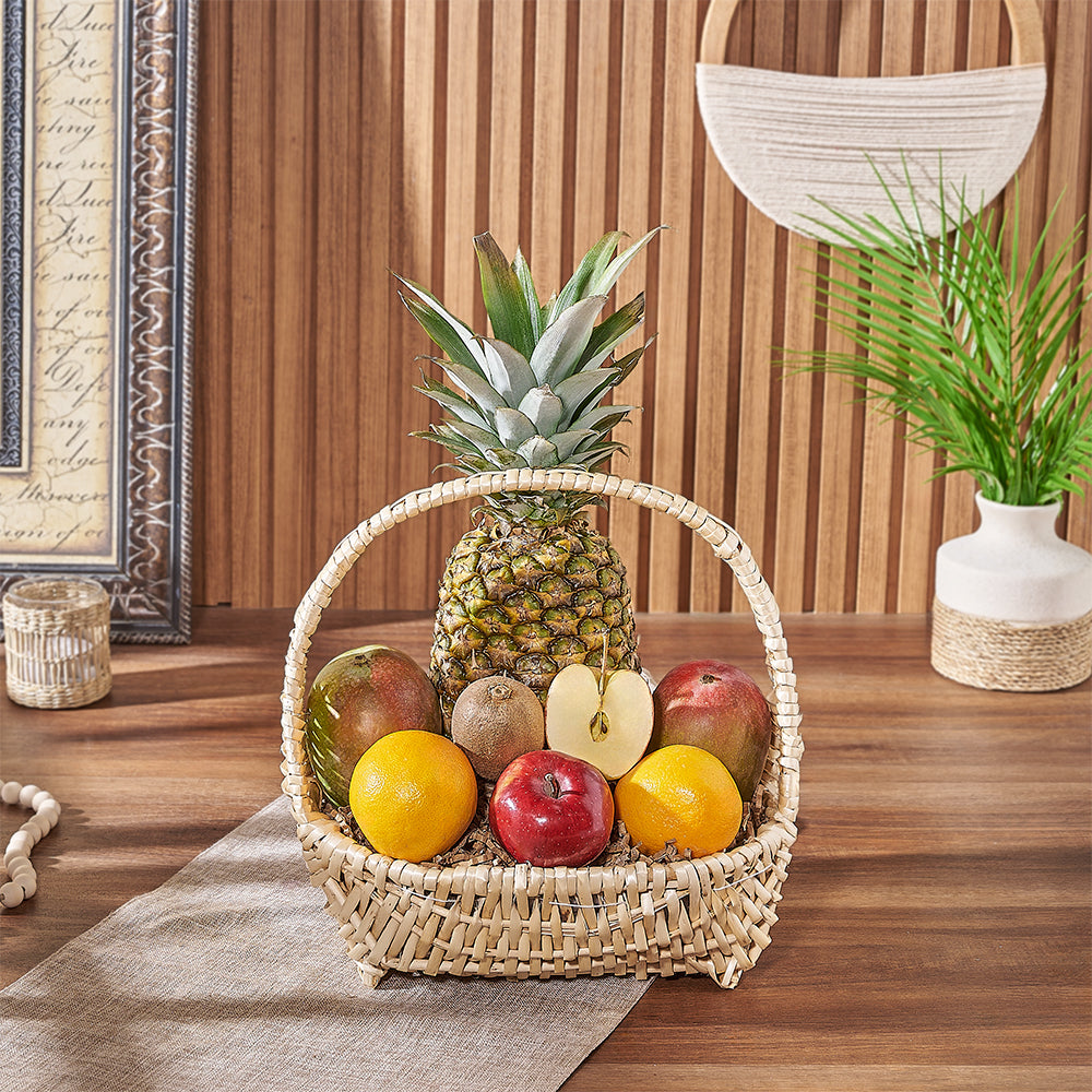Amazon Rainforest Fruit Basket – how the gift is presented