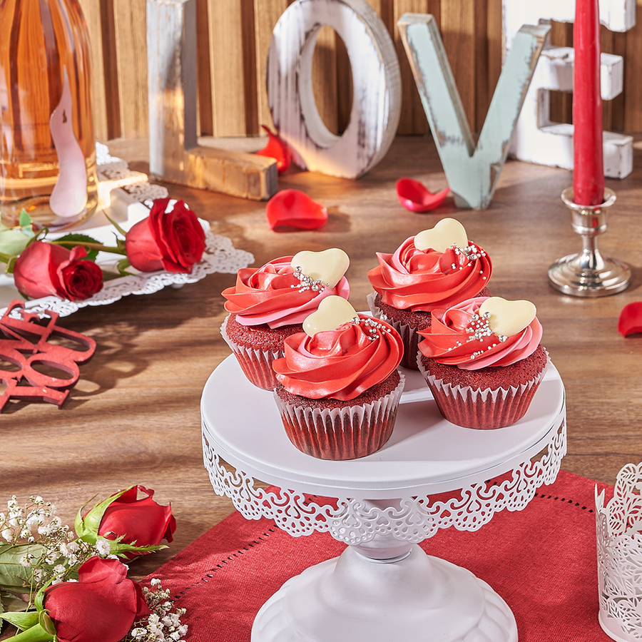 Valentine’s Day Heart Cupcakes, valentines day gift, valentines day, cupcake gift, cupcake, dessert gift, dessert, Montreal delivery