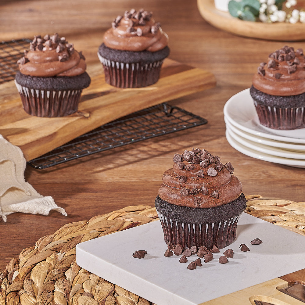 Vegan Chocolate Cupcakes – how the gift is presented