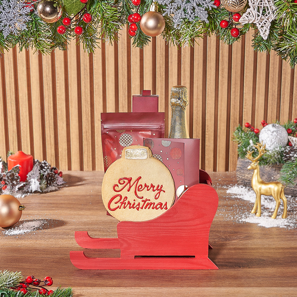 York Festive Champagne Set – how the gift is presented