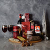 "Deluxe Yuletide Wine & Cheese Gift Basket" Wine with Cheese and Chocolates from Montreal Baskets - Montreal Delivery