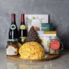 "Holiday Wine, Cheese & Chocolate Gift Basket" 2 Bottles of Wine, Gourmet Food and Acacia Wooden Board from Montral Baskets - Montreal Delivery