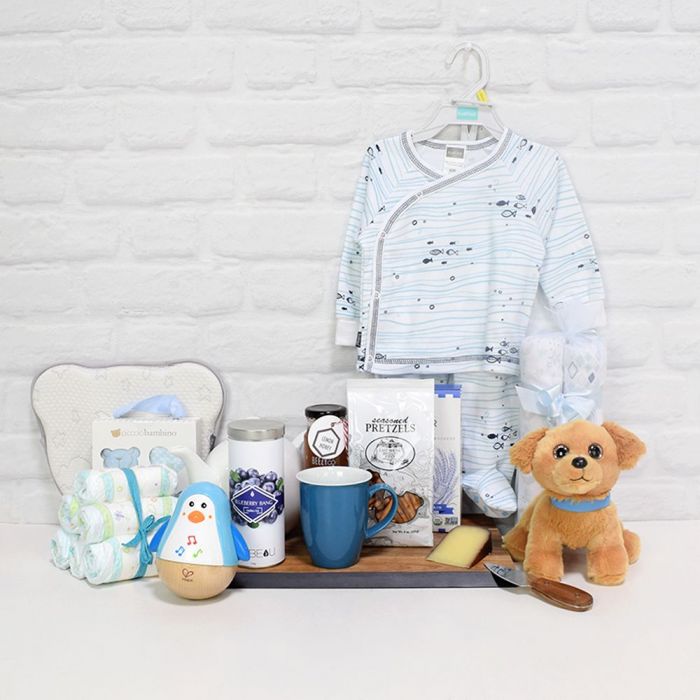 New Baby Gift Set with Plush – how the gift is presented