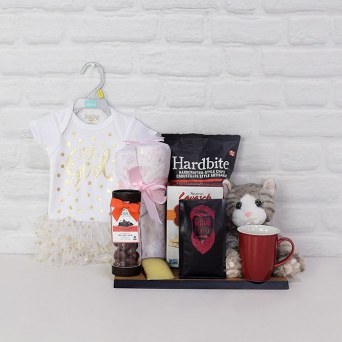 Party Princess Baby Girl Gift Basket – how the gift is presented