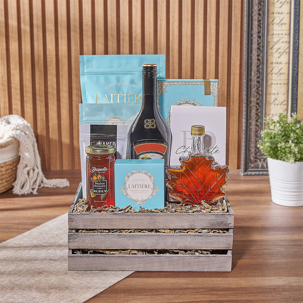 Liquor Selection Gift Crate – how the gift is presented