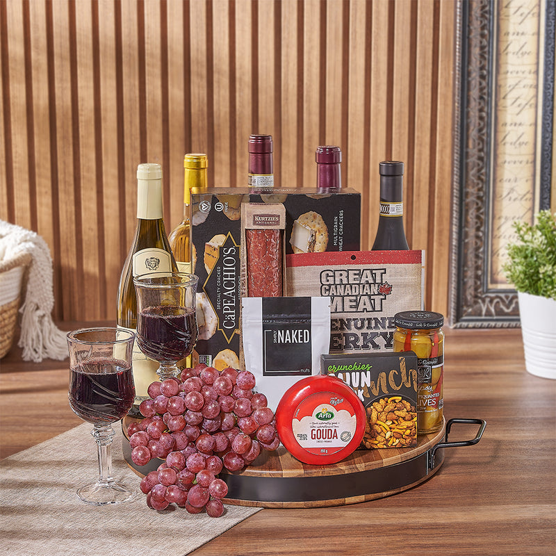 Indulge in luxury with our Beaconsfield Deluxe Wine Gift!  Montreal delivery 