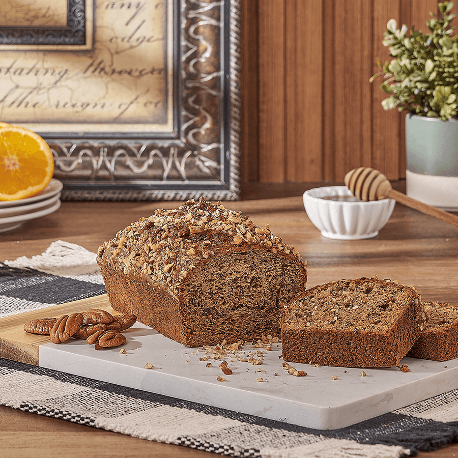 Banana Pecan Bread Loaf, loaf gift, loaf, baked goods gift, baked goods, gourmet gift, gourmet