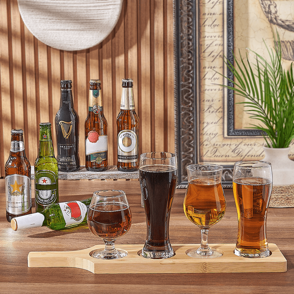 Beer Flight Sampler, beer gift, beer, beer flight board gift, beer flight board, Montreal delivery