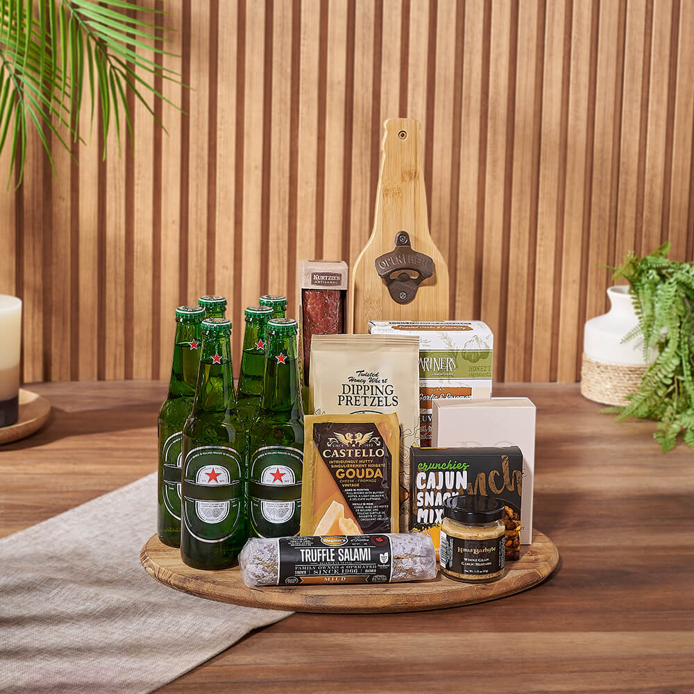 Beer &amp; Cheese Lover's Basket, beer gift, beer, charcuterie gift, charcuterie, Montreal delivery
