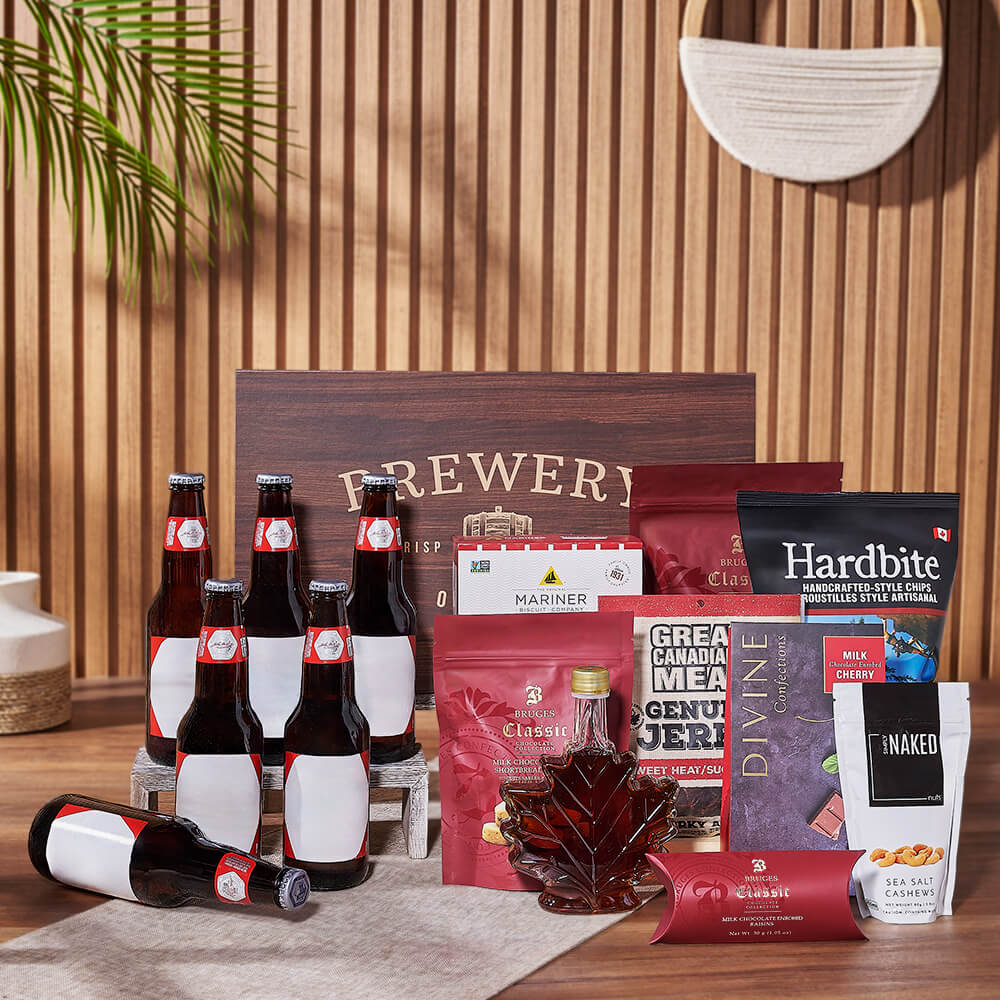 Beer &amp; Gourmet Snack Gift Set, beer gift, beer, chocolate gift, chocolate, nuts gift, nuts, Montreal delivery
