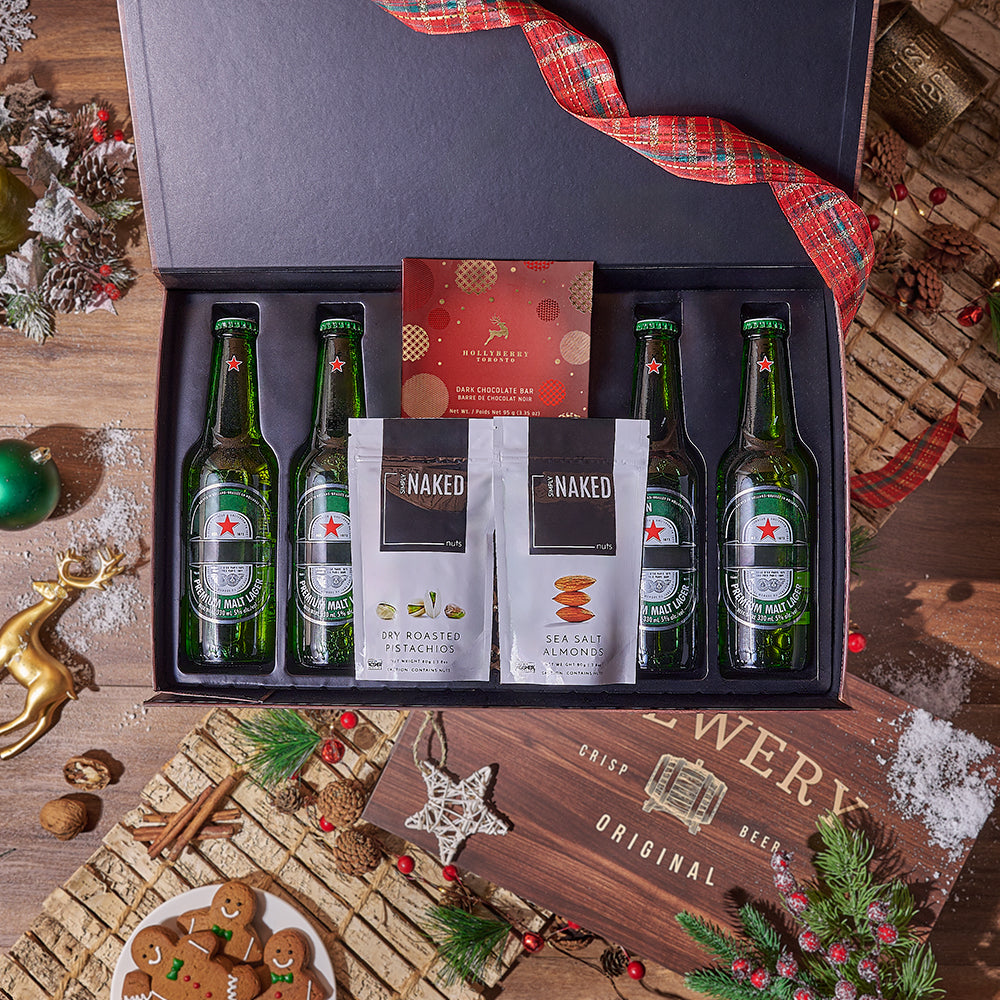 Beer &amp; Nuts Crate, beer gift, beer, christmas gift, christmas, nuts gift, nuts, Montreal delivery