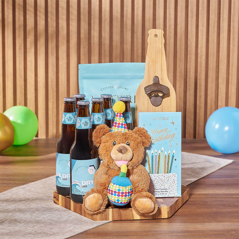 Birthday &amp; Beer Gift Board, birthday gift, birthday, beer gift, beer, chocolate gift, chocolate, Montreal delivery