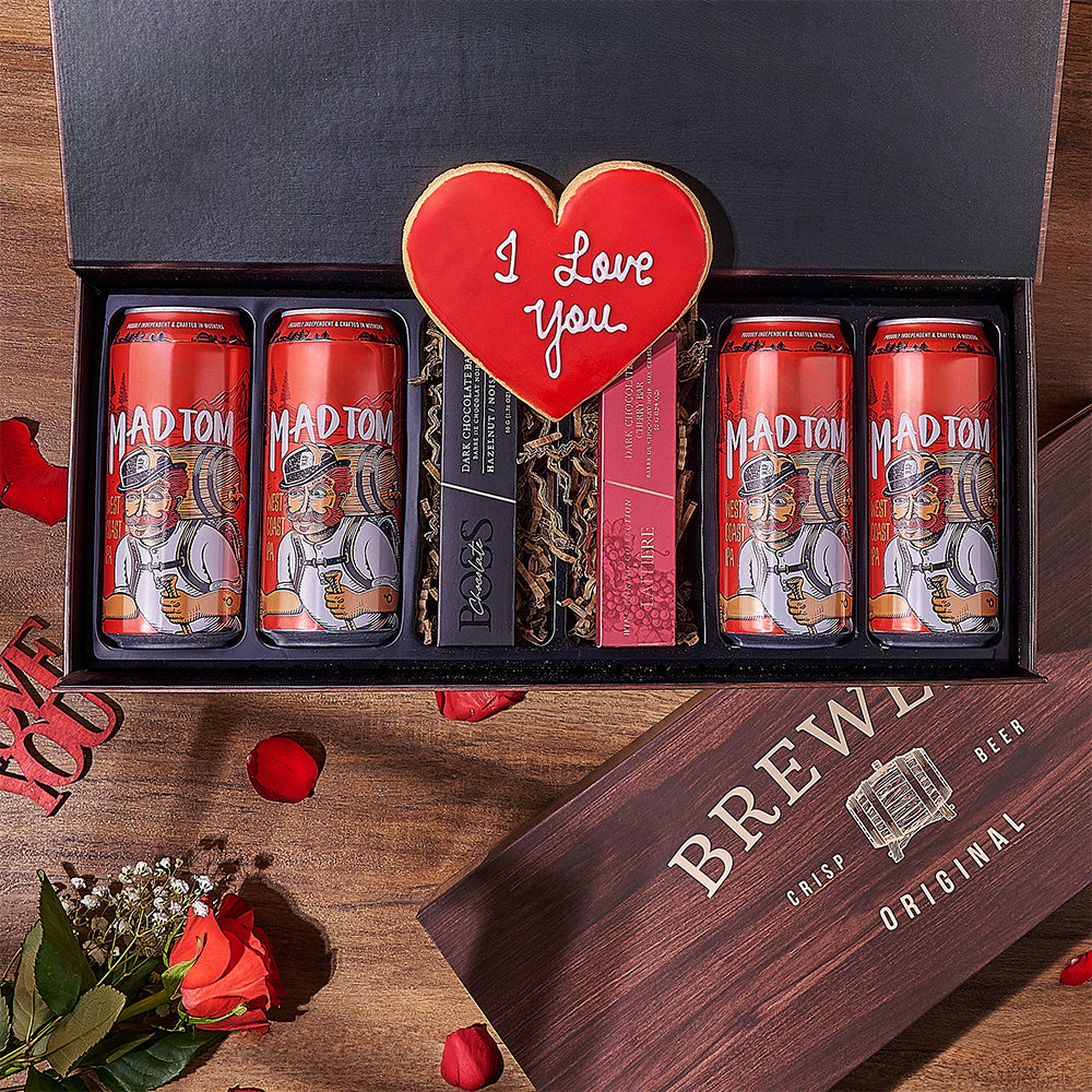 Valentine's Day Beer Collection with Cookie – how the gift is presented