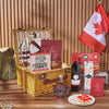 Canada Day Picnic Gift Basket, canada day gift, canada day, wine gift, wine, chocolate gift, chocolate, Montreal delivery