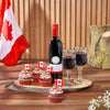 Canada Day Wine & Cupcake Gift Board, wine gift, wine, canada day gift, canada day, cupcake gift, cupcake, Montreal delivery