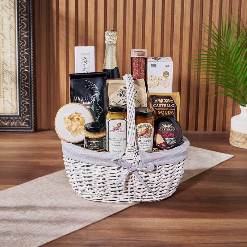 Cheese, Chutney & Champagne Gift Set, champagne gift, champagne, sparkling wine gift, sparkling wine, charcuterie gift, charcuterie, Montreal delivery