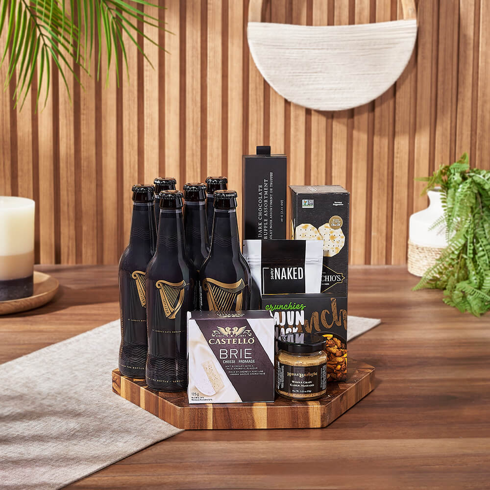 Beer and Brie Cheese Gift Set – how the gift is presented