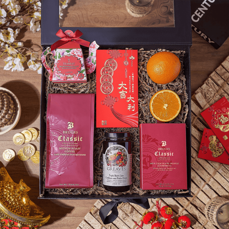 Chinese New Year Coffee & Tea Box, tea gift, tea, chinese new year gift, chinese new year, lunar new year gift, lunar new year,  Montreal delivery