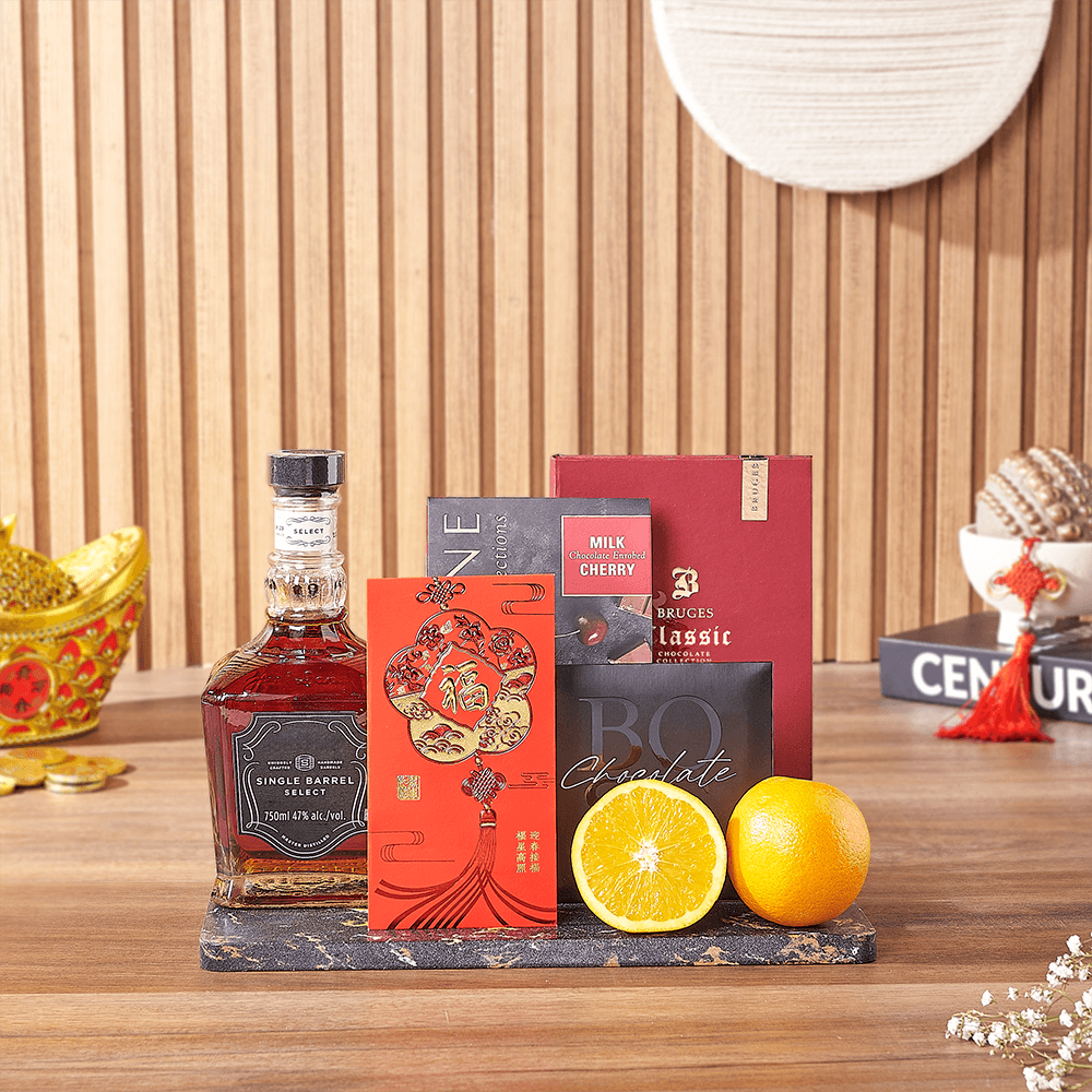 Chinese New Year Lucky Spirits Gift, Chinese new year gift, Chinese new year, lunar new year gift, lunar new year, liquor gift, liquor, Montreal delivery