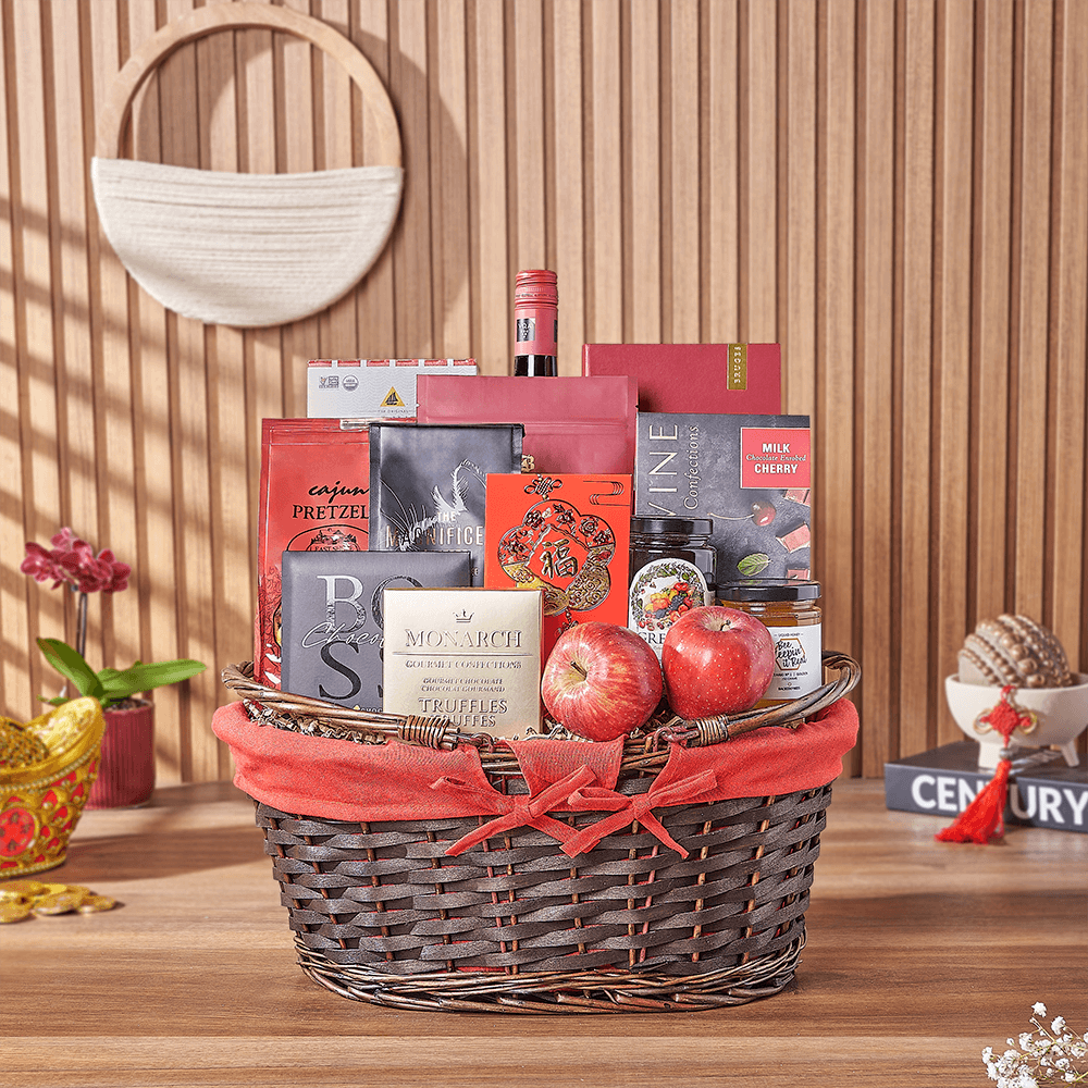 Chinese New Year Wine &amp; Feast Gift, wine gift, wine, chinese new year gift, chinese new year, lunar new year gift, lunar new year, Montreal delivery