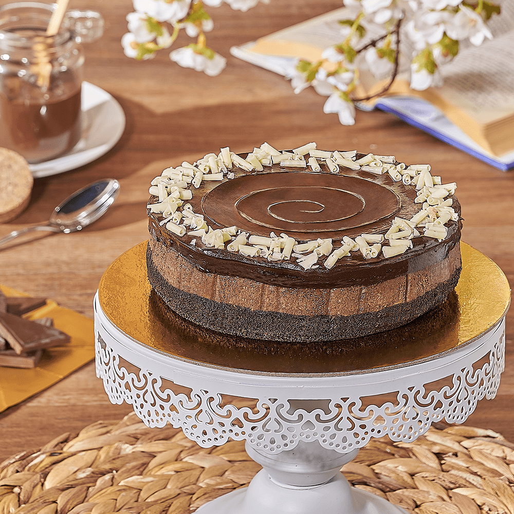 Chocolate Cookie Cheesecake – how the gift is presented