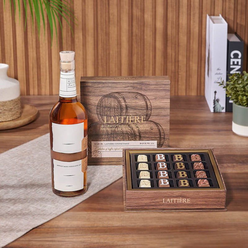 Chocolate & Liquor Pairing Gift, liquor gift, liquor, chocolate gift, chocolate, Montreal delivery