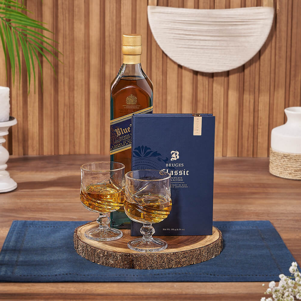 Chocolate &amp; Liquor Sharing Gift Set, liquor gift, liquor, chocolate gift, chocolate, Montreal delivery