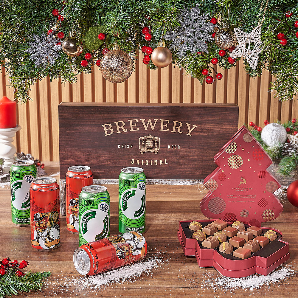 Christmas Cheer &amp; Beer Gift Set, christmas gift, christmas, beer gift, beer, craft beer gift, craft beer, Montreal delivery