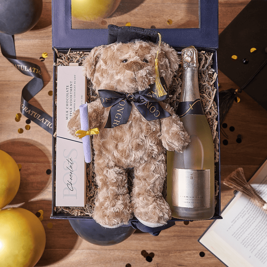 Congratulations Grad Bubbly Box, champagne gift, champagne, sparkling wine gift, sparkling wine, graduation gift, graduation, Montreal delivery