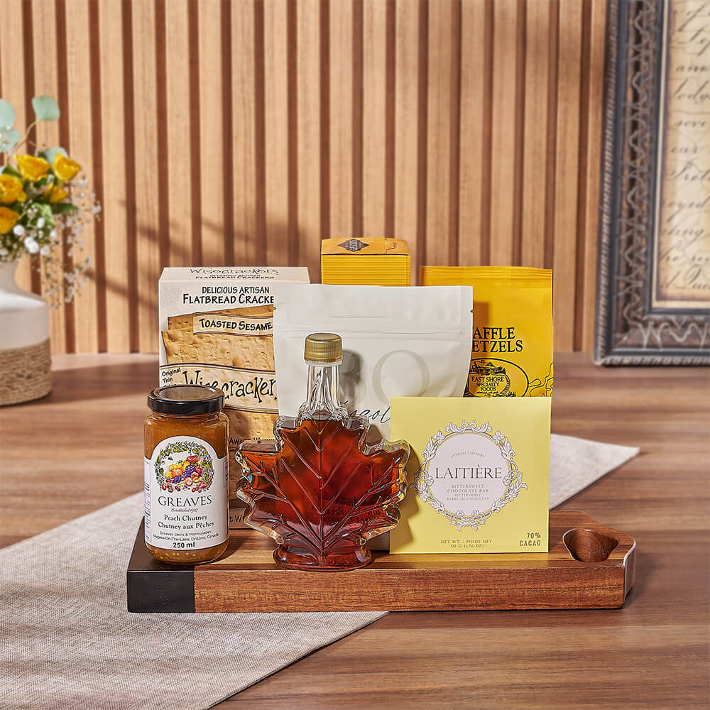 Snack Platter with Maple Syrup – how the gift is presented