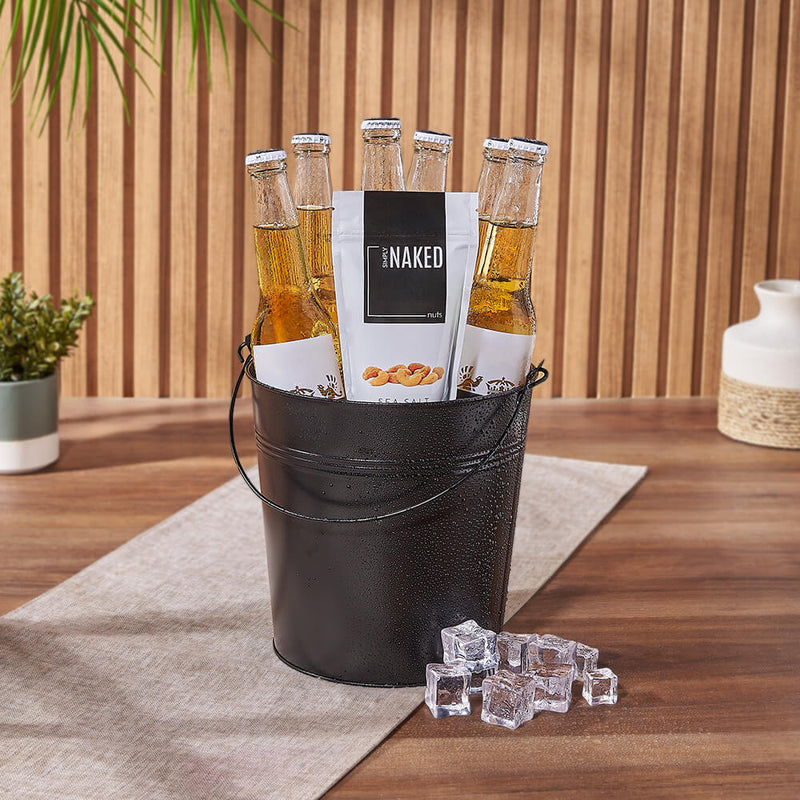 Corona Gift Bucket, beer gift, beer, nuts gift, nuts, Montreal delivery
