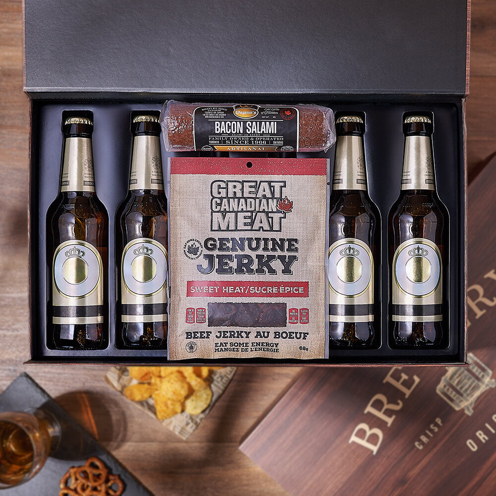 Cured Meat &amp; Beer Box, meat gift, meat, beer gift, beer, Montreal delivery
