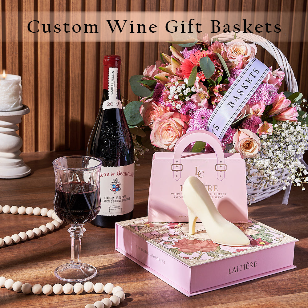 Custom Wine Gift Baskets from Montreal Baskets - Wine Gift Baskets - Montreal Delivery