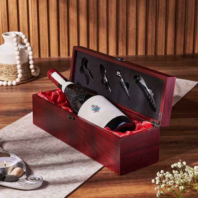 Decadent Wine Gift Box, wine gift, wine, wine tool gift, wine tool, Montreal delivery