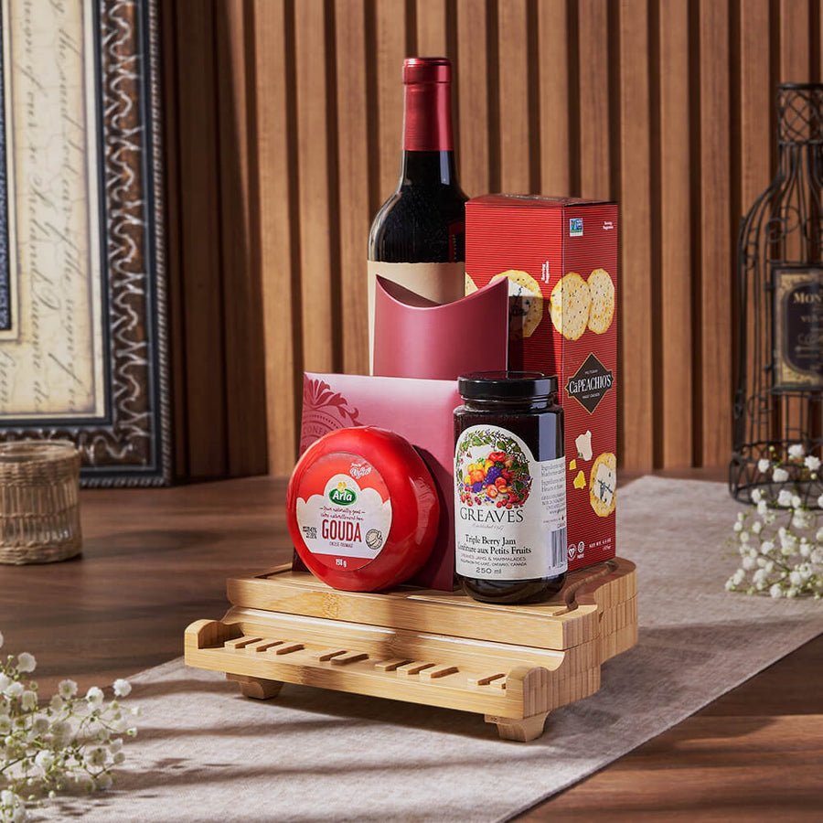 Deluxe Grand Piano & Wine Gift Basket, wine gift, wine, cheese gift, cheese, chocolate gift, chocolate, Montreal delivery